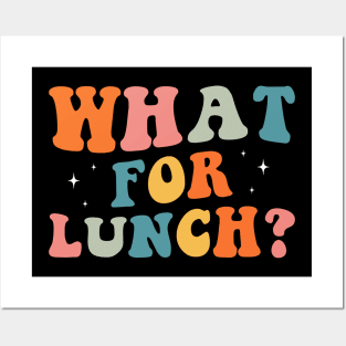 What for lunch Funny lunch lady Posters and Art